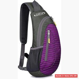 Lightweight Sling Backpack for Travel, Outdoor Sports, Water-Resistant Nylon